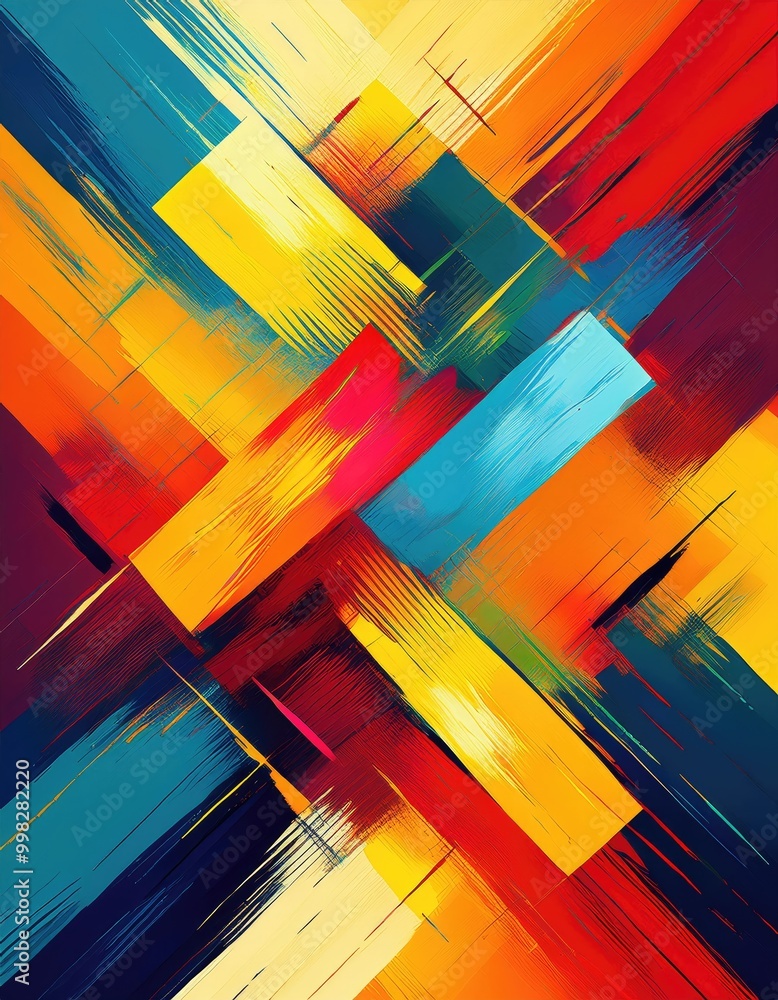 Canvas Prints abstract colorful art design