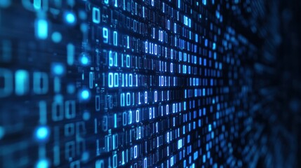 Obraz premium Abstract Digital Binary Code Background