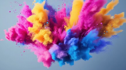 Colorful Explosion in the Air