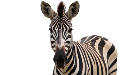 Zebra as a transparent PNG file with no discernible background