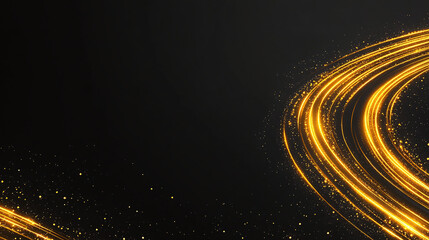Modern flat design - Professional Abstract Black and golden Background 