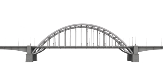 Bridge illustrated against an isolated transparent PNG background