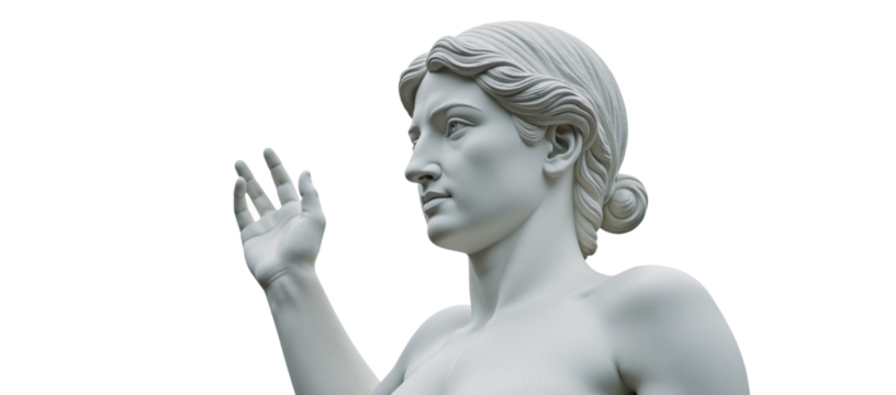 Statue isolated as a transparent PNG