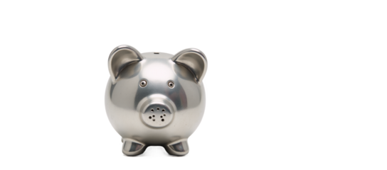 Piggy bank as an isolated transparent PNG file
