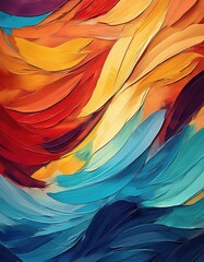 Abstract colorful swirls