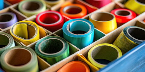 Tape Tamer: A colorful box of tape, in all sizes and shapes, ready to repair, reinforce, and add flair.