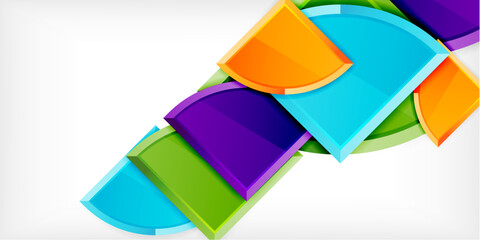 Triangle circles background. Vector Illustration For Wallpaper, Banner, Background, Card, Book Illustration, landing page