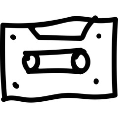 Simple vector icon magnetic tape