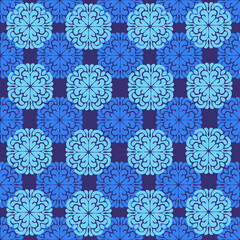 Decorative pink motif seamless repeat pattern