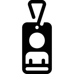 Simple vector icon pass card