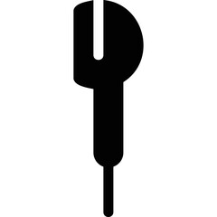 Simple vector icon earpiece