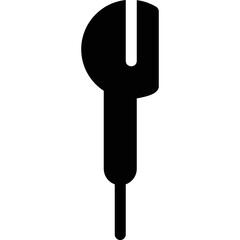 Simple vector icon earpiece