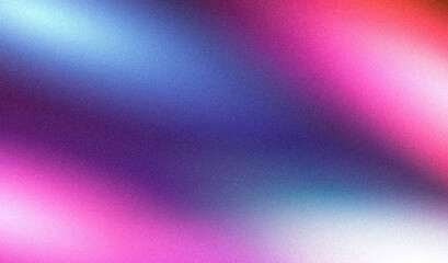 Grainy gradient background purple blue abstract glowing color wave black backdrop, noise texture banner poster header design