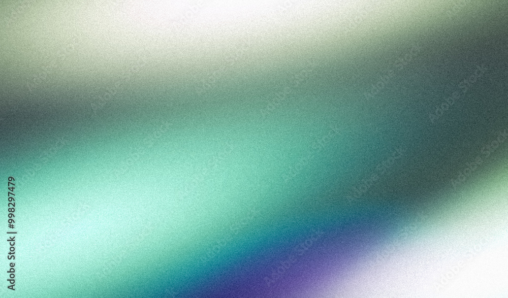 Canvas Prints grainy gradient background blue cyan abstract glowing color wave black backdrop, noise texture banne
