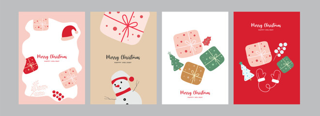 Christmas cards elegant, Holiday Cards, greeting card. Vector