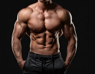 Fototapeta premium Torso de hombre musculado