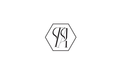 TA, AT, A , T Abstract Letters Logo Monogram	