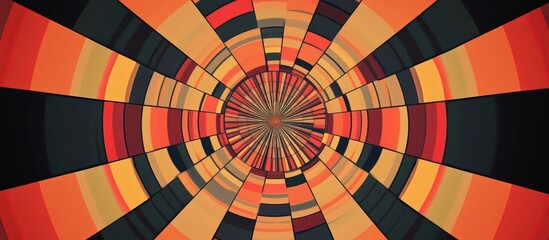 Geometric radial design element 2d graphic illustration