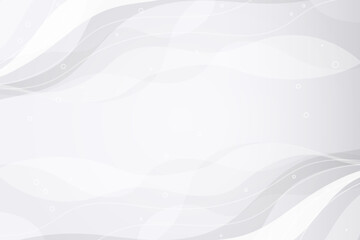 Futuristic abstract white background with soft wavy lines. Modern minimalist design for a clean and elegant look. Perfect for web presentations