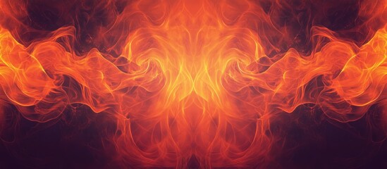 Fototapeta premium Symmetrical Background Featuring Fiery Texture Effect