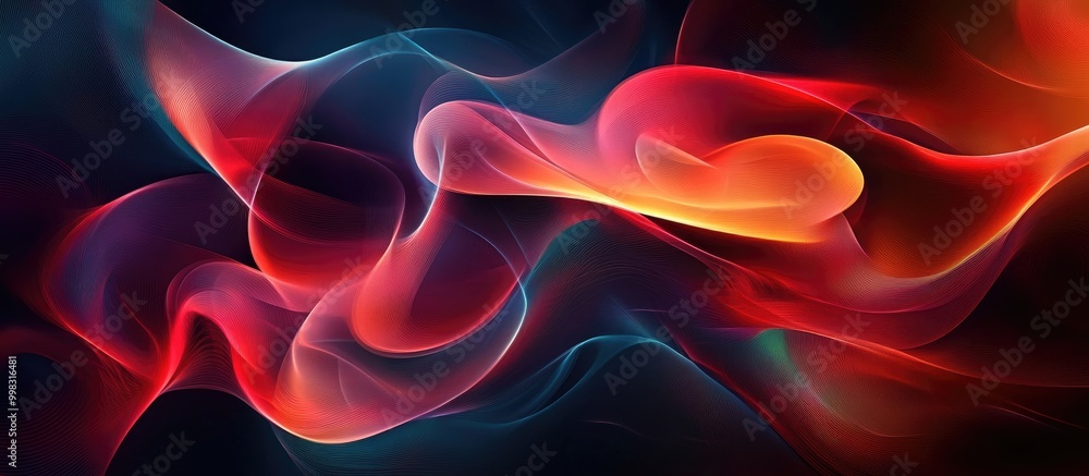 Poster abstract design element for creative projects or graphic applications