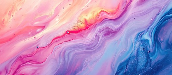 Obraz premium Abstract acrylic background featuring a marble texture with paint strokes on paper Ideal for web and game design showcasing grunge art and macro details of a hand painted canvas Surreal smear effe