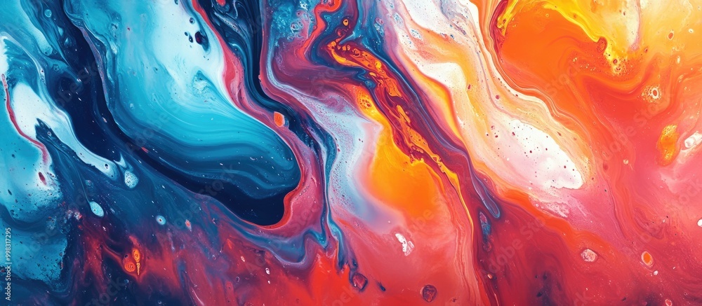 Poster abstract acrylic background featuring a marble style with paint stroke texture suitable for web and 