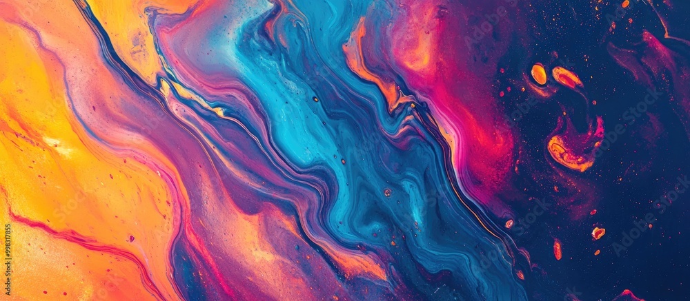 Poster abstract acrylic background featuring a marbled design textured paint strokes on paper suitable for 