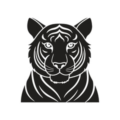 Tiger silhouette vector style illustration