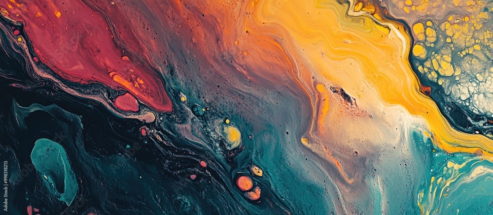 Poster abstract acrylic background featuring a marble effect paint strokes create a textured appearance ide