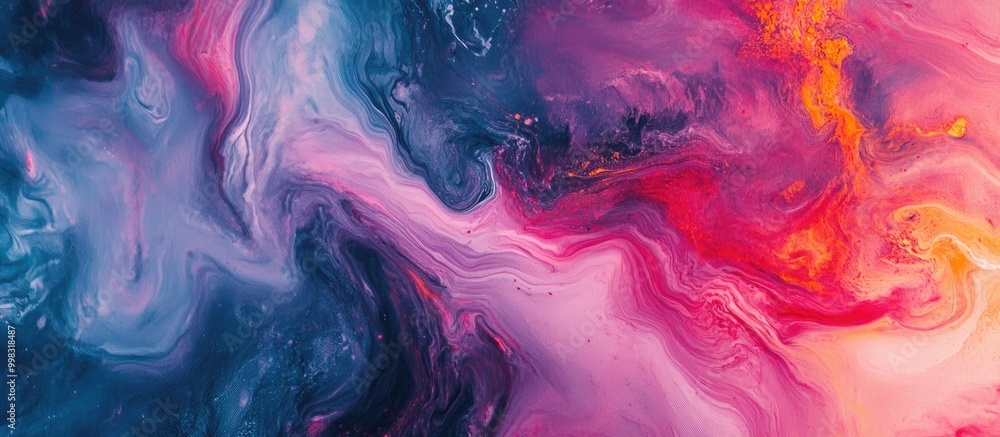 Poster abstract acrylic background with a marble effect textured paint strokes on paper ideal wallpaper for