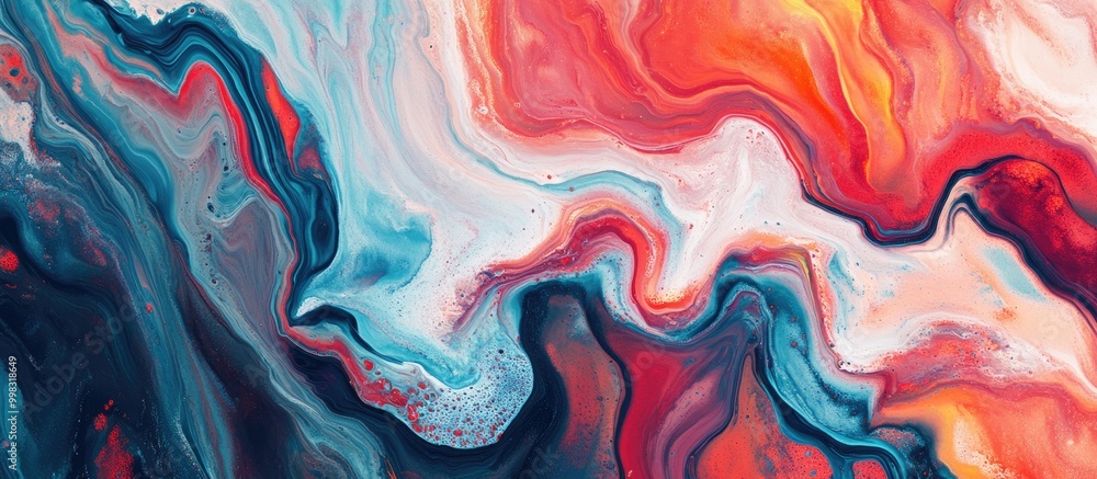Poster abstract acrylic background with a marble effect paint stroke texture on paper suitable for digital 