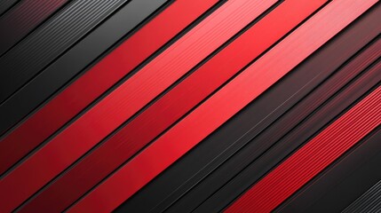 Obraz premium Abstract vector illustration featuring a red and black background with diagonal lines and a metallic texture offering a futuristic style suitable for corporate or tech themed designs High resoluti