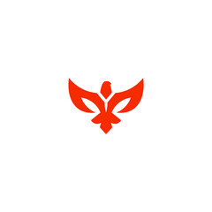 Eagle logo design vector, line art eagle logo design idea. Suitable for your business logo