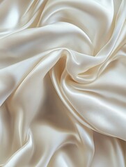 Obraz premium Elegant Ivory Silk Fabric Texture