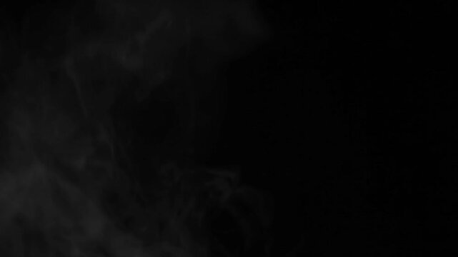 footage of smoke black background