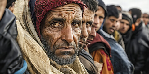 Naklejka premium Forgotten Frontline: A rural town caught in the crossfire, its streets littered with spent shells and abandoned vehicles.
