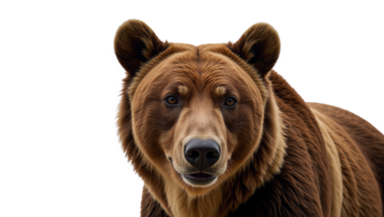 Bear is presented against a transparent PNG background