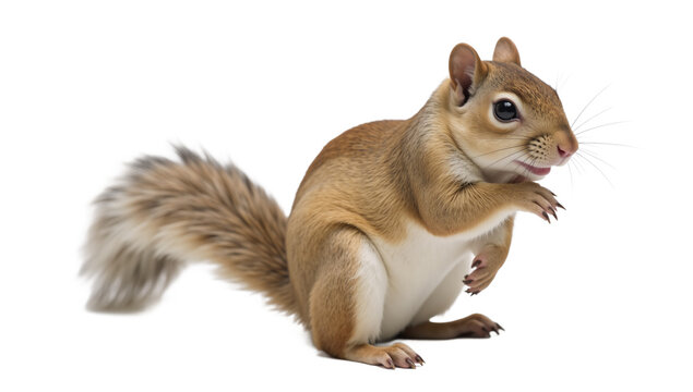Squirrel depicted as an isolated transparent PNG image