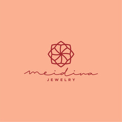 abstract flower logo, Nature logo leaf abstract