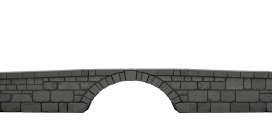 Bridge appears alone against an isolated transparent PNG background