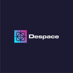 cosmic logo design inspiration, planetary design logo template