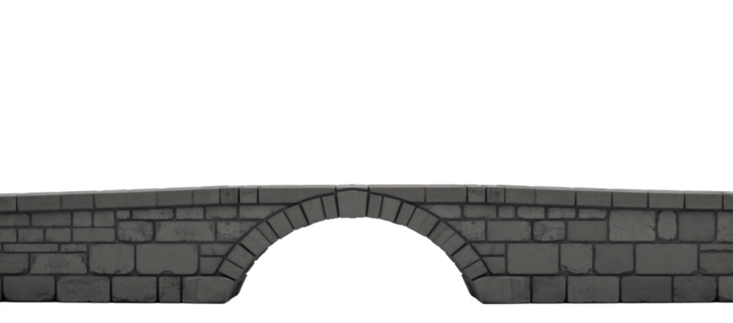 Bridge appears alone against an isolated transparent PNG background