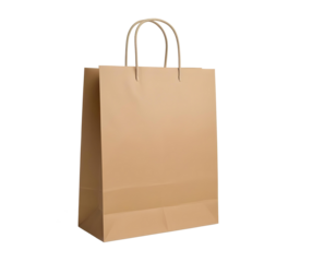 paper shopping bag, PNG file of isolated cut-out object on transparent background