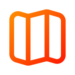 Maps icon. maps, location, travel, placeholder, geography, atlas. Vector icon illustration