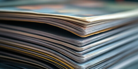 The Weaponization of Words: A stack of propaganda leaflets, their words twisted and manipulated for maximum impact.