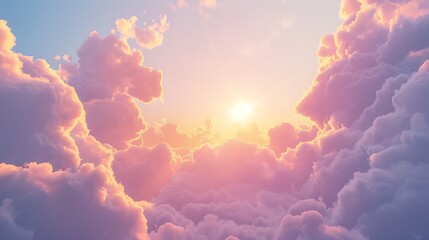 Beautiful Blue Skies with Nature, Bright Moon ,Cloud ,Beach scenery, Tree, night -Anime concept Background