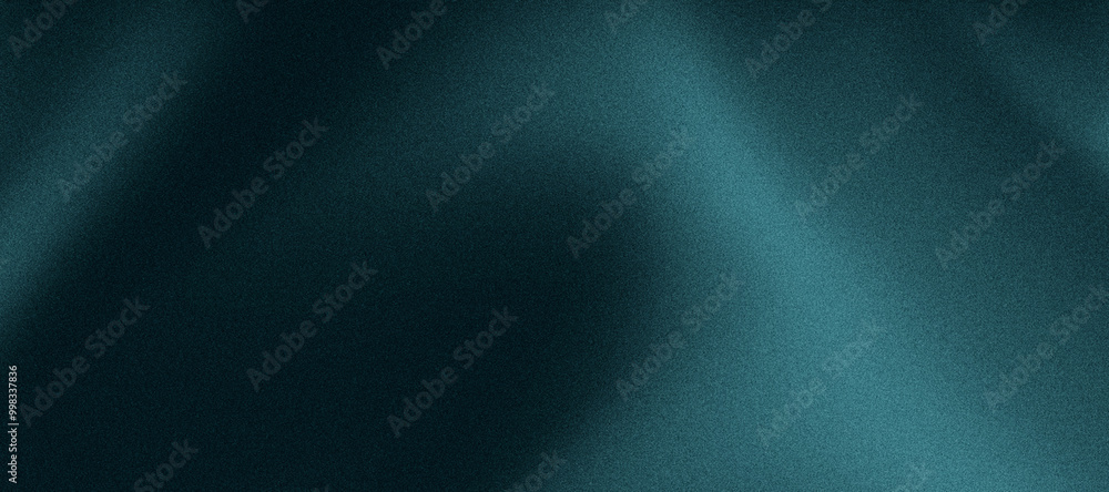 Canvas Prints teal dark green gradient background horizontal 4k grain noise texture blur