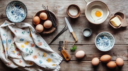 Rustic Kitchen Ingredients
