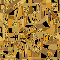 seamless pattern abstract  Klimt